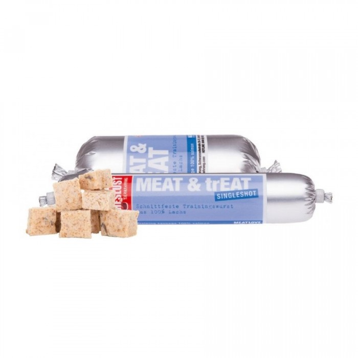 Saucisse d’entraînement 100 % saumon (Meat & Treat)