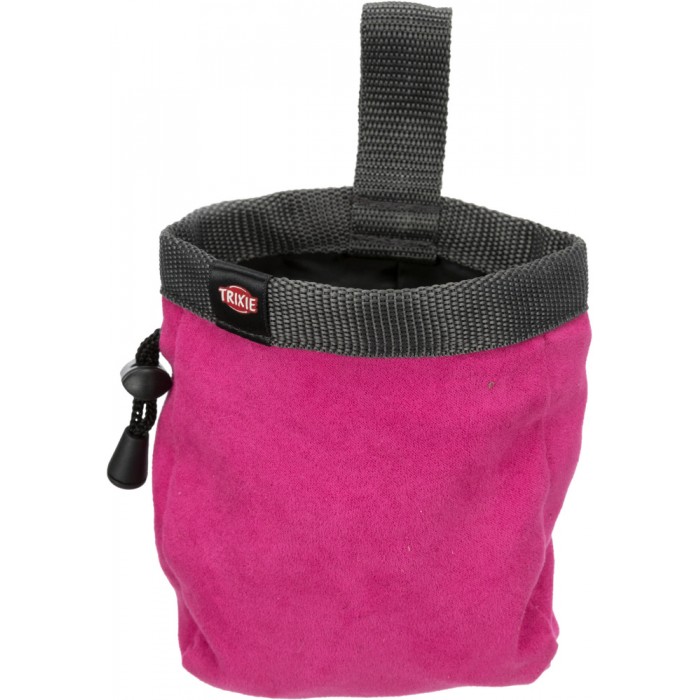 Sac à friandises effet Velours Rose vif