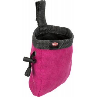 Sac à friandises effet Velours Rose vif