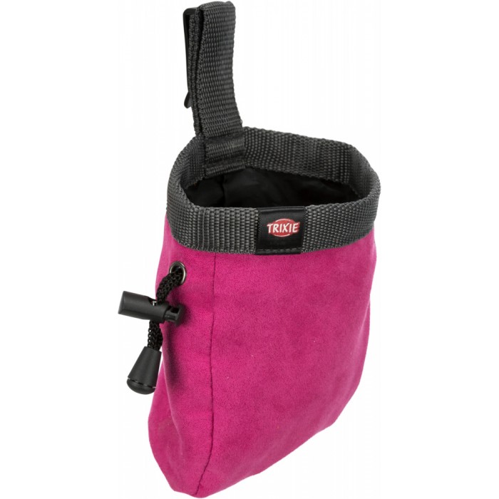 Sac à friandises effet Velours Rose vif