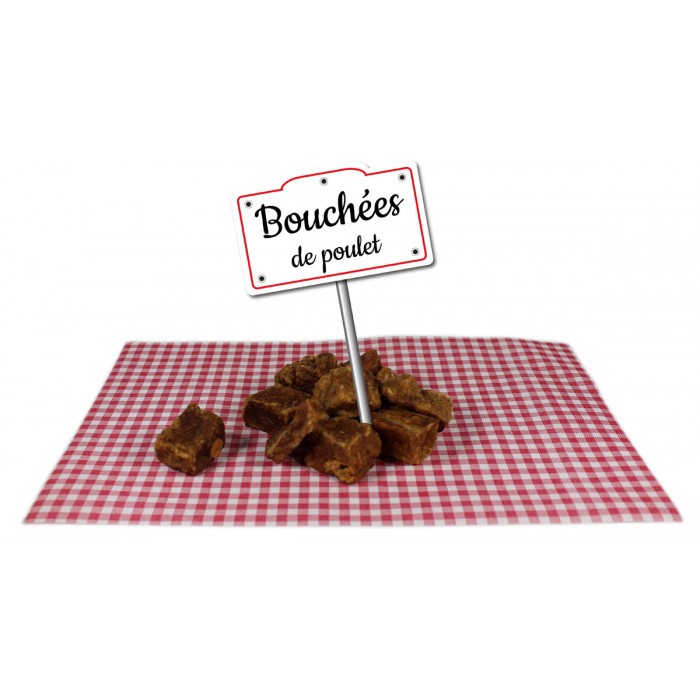 Bouchées de poulet séchées