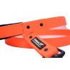 Laisse Animalin® PVC - Mousq. noir - 150 cm – 2 larg./Orange fluo