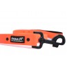 Laisse Animalin® PVC Orange Fluo – Mousq. noir – 150 cm – 2 larg.