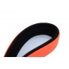 Laisse Animalin® PVC Orange Fluo – Mousq. noir – 150 cm – 2 larg.