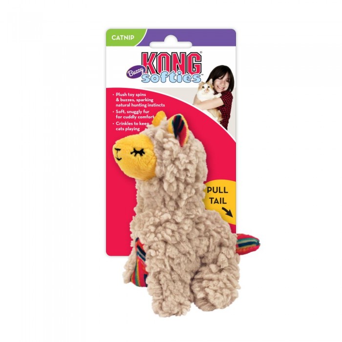 Peluche lama pour chats (KONG Buzzy Softies Llama)