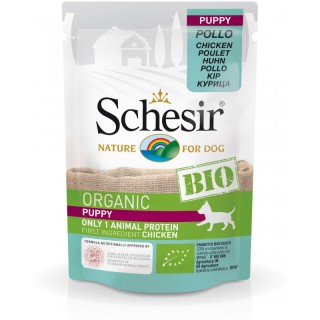 Aliment Schesir Puppy Bio 85 g (Chiots)