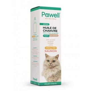 -20% Huile de chanvre (CBD) 100 % naturelle à spectre complet pour chats