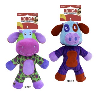 Peluches bifaces multicolores (Kong Switcheroos 2 modèles)