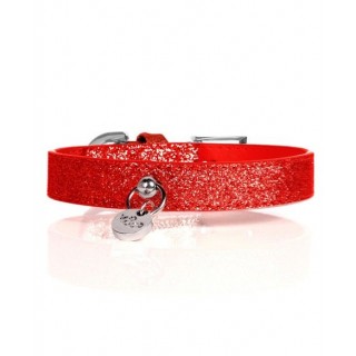 Collier Stardust Rouge pour chiens (45 cm)