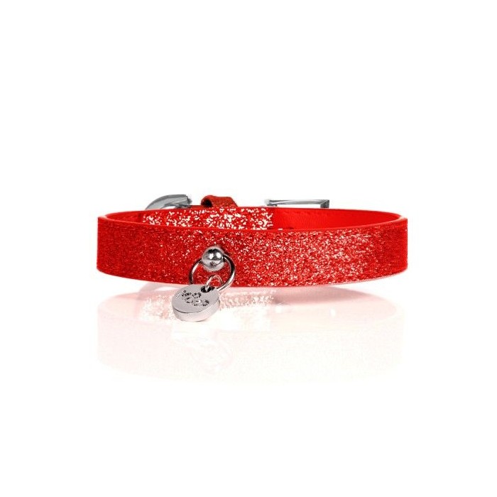 Collier Stardust Rouge pour chiens (45 cm)