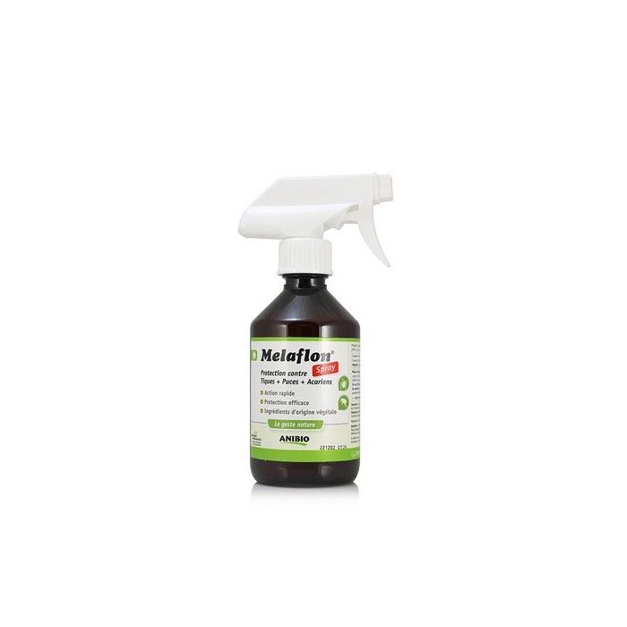 Melaflon Spray 300 ml –  Contre tiques, puces et acariens