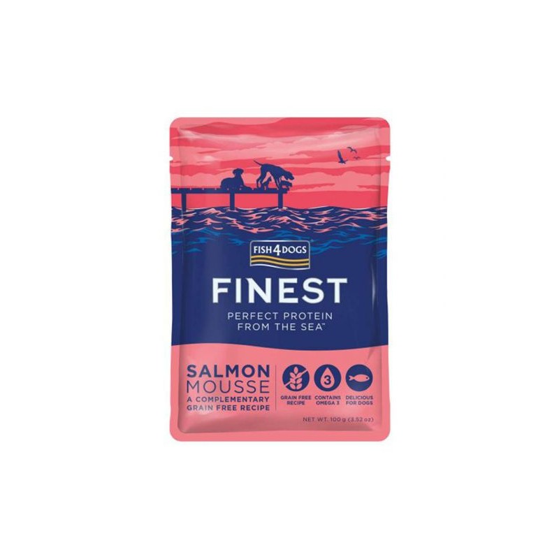 Mousse de saumon pour chiens (Fish4Dogs Finest) 100 g