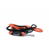 Laisse Corde Animalin® Orange 1,2 m  – 3 diam. – Mousqueton noir ou inox