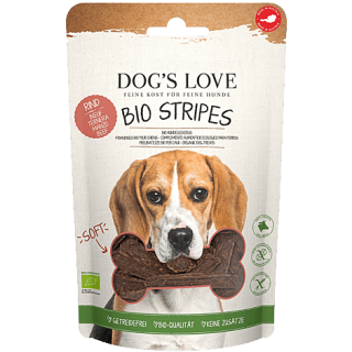 Bio Stripes – Friandises biologiques pour chiens (100 % Bœuf)