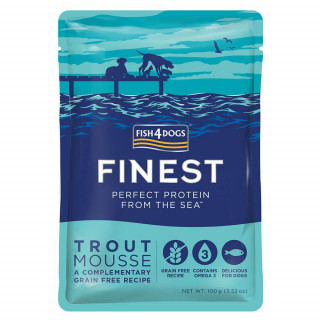Mousse de truite pour chiens (Fish4Dogs Finest) 100 g