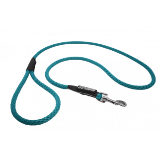 Laisse Corde Animalin® Turquoise 1,2 m  – 3 diam. – Mousqueton noir ou inox