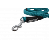 Laisse Corde Animalin® Turquoise 1,2 m  – Diam. 14 mm – Mousqueton noir ou inox