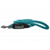 Laisse Corde Animalin® Turquoise 1,2 m  – Diam. 14 mm – Mousqueton noir ou inox
