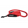 Laisse Corde Animalin® Rouge 1,2 m  – Diam. 14 mm – Mousqueton noir ou inox