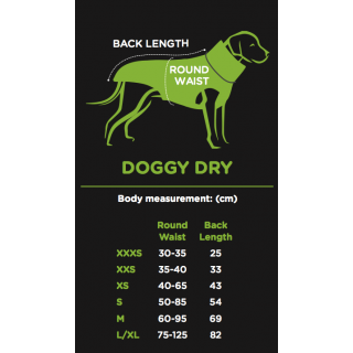 Peignoir pour chien – Taille S (Doggy Dry)