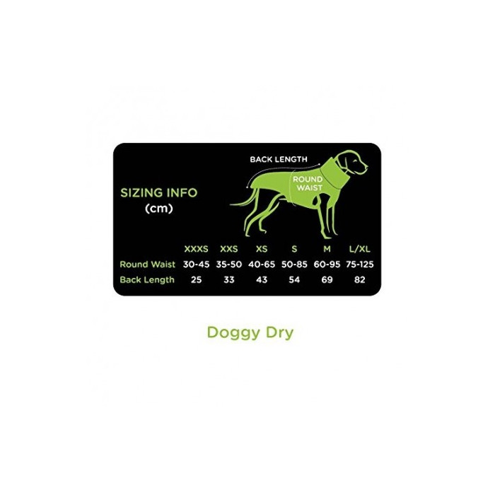 Peignoir pour chien (Doggy Dry) 4 tailles