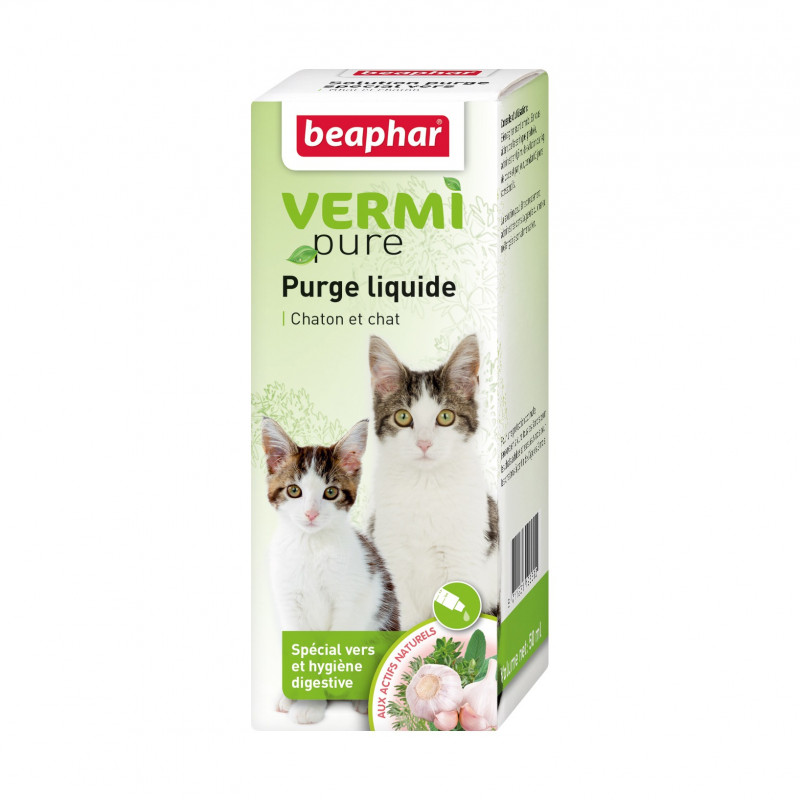 VERMIpure  – Solution liquide Chats et Chatons - 50 ml