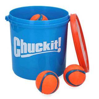 Seau Chuckit! avec 8 Extraballes – Diam. 6 cm (Chuckit! Ultra Ball Bucket 8-Pack)