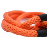Laisse double connexion Animalin orange inox