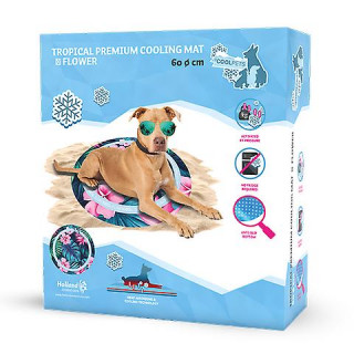 Tapis de refroidissement “Fantaisie” (CoolPets Tropical Premium Cooling Mat)