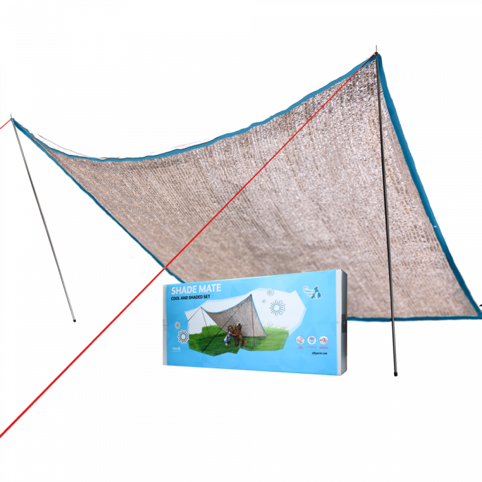 Kit d’ombrage Travel - Dim. : 283 × 212 cm - (Coolpets Shade Mate Set)