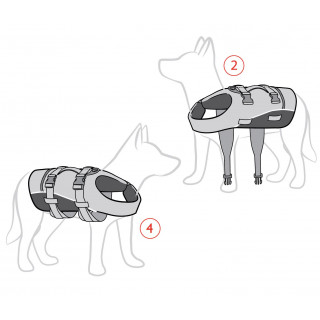 Gilet de sauvetage et de flottaison EzyDog Micro DFD pour petits chiens (2 tailles)