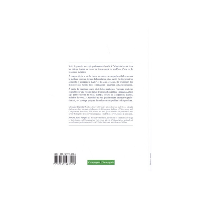 L’Alimentation des chiens (G. Blanchard, B.-M. Paragon)