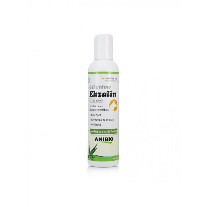 Gel crème Ekzalin – Peaux sèches et sensibles – Argile verte & Aloe Vera bio (200 ml)