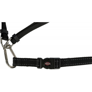 Ceinture ventrale avec laisse (Coloris Noir / 70-120 cm)