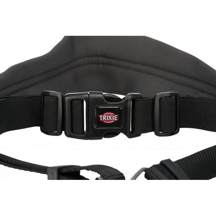 Ceinture ventrale avec laisse (Coloris Noir / 70-120 cm)