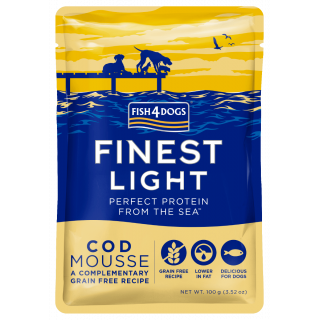 Mousse de cabillaud pour chiens (Fish4Dogs Finest) 100 g