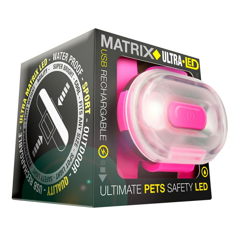 -2€ Lampe de sécurité Ultra LED Matrix - 3 coloris - Charge USB - 100 % étanche