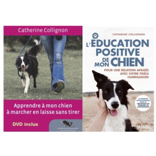 Kit Librairie -5% : Apprendre à mon chien à marcher en laisse sans tirer + L’Education positive de mon chien