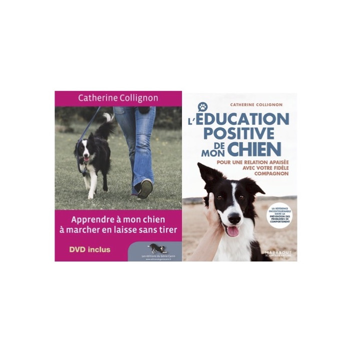 Kit Librairie -5% : Apprendre à mon chien à marcher en laisse sans tirer + L’Education positive de mon chien