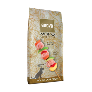 -6% (DDM 20/07/23) Croquettes Enova Mono Chicken pour Chiens adultes (2 kilos)