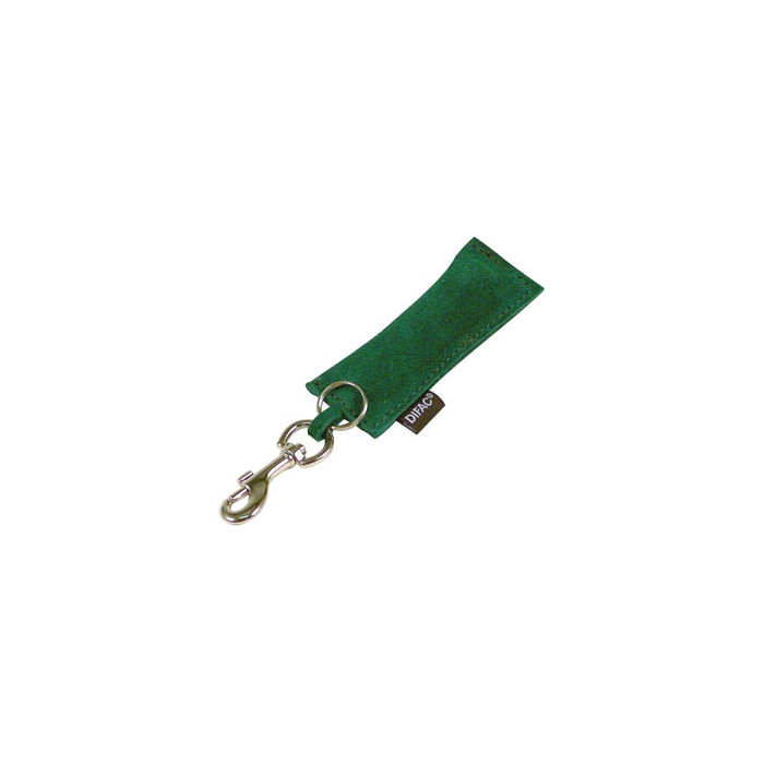 Porte-clés Boudin cuir velours 10 cm (avec mousqueton)