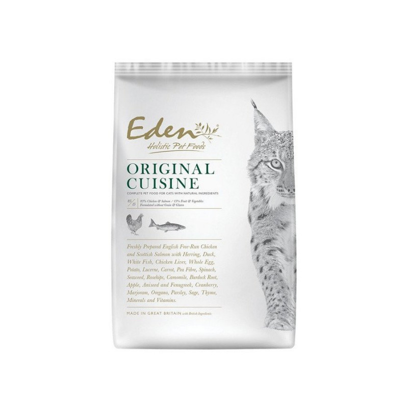 Eden 85/15 Original Cuisine – Croquettes sans céréales pour Chatons, Chats adultes et Seniors (3 cond.)