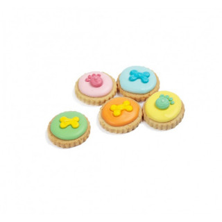 Biscuits Cupcakes – 5 couleurs de Nappage (20 g)
