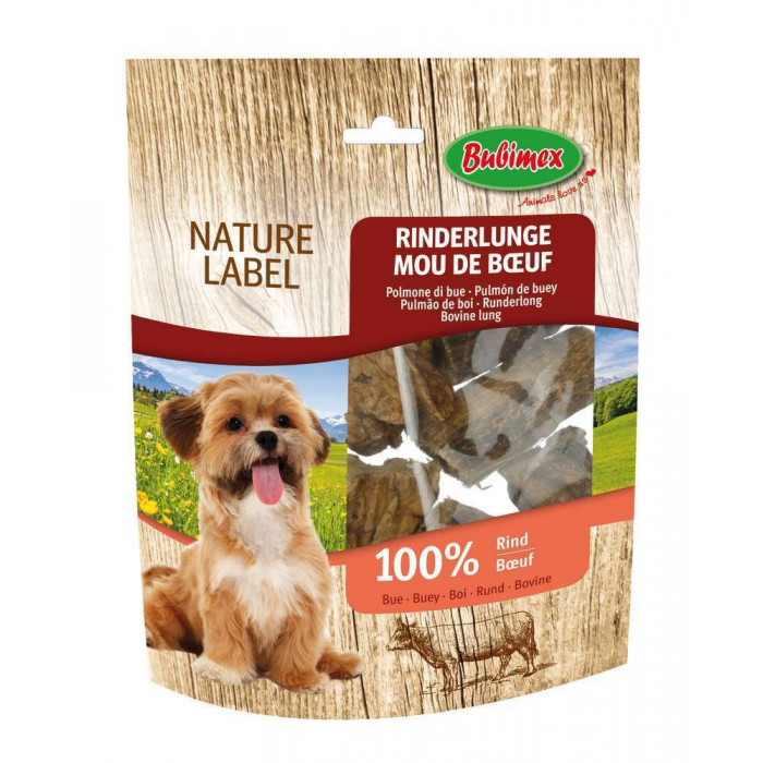 Mou de bœuf Nature Label (100 % poumon de bœuf – 100 g)