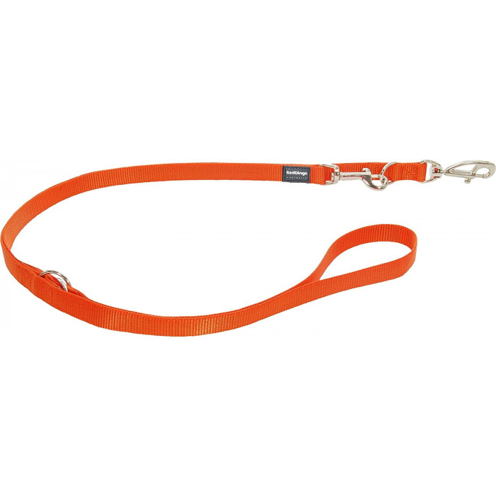 Laisse 3 Positions Red Dingo pour petits chiens (L 2 m/l 12 mm)