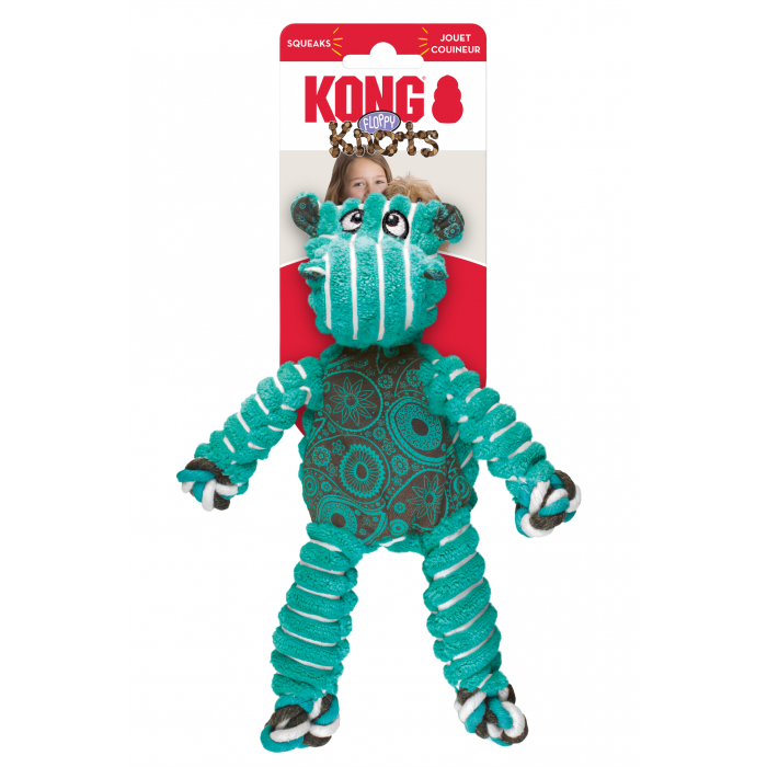 Peluche “Floppy” Hippopotame (KONG Floppy Knots)