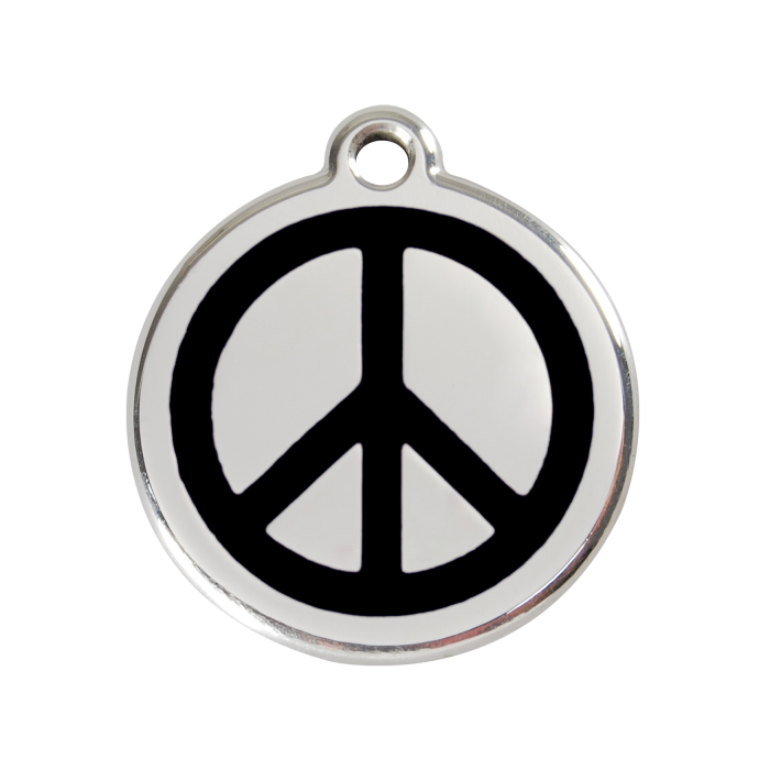 Médaille Peace & Love à graver - 3 diam. - 10 coloris - 4 choix de gravure