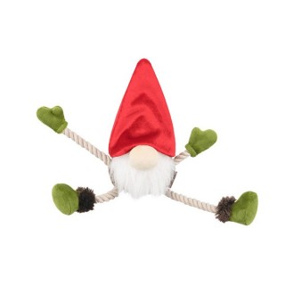 Gnome de Noël – Peluche écologique pour chien