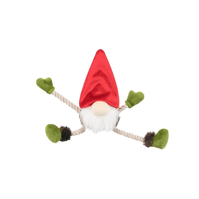 Gnome de Noël – Peluche écologique pour chien