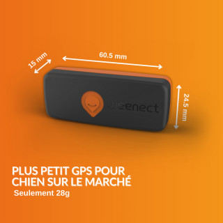 Mini Traceur GPS Weenect pour chiens (Weenect XS Black Edition)